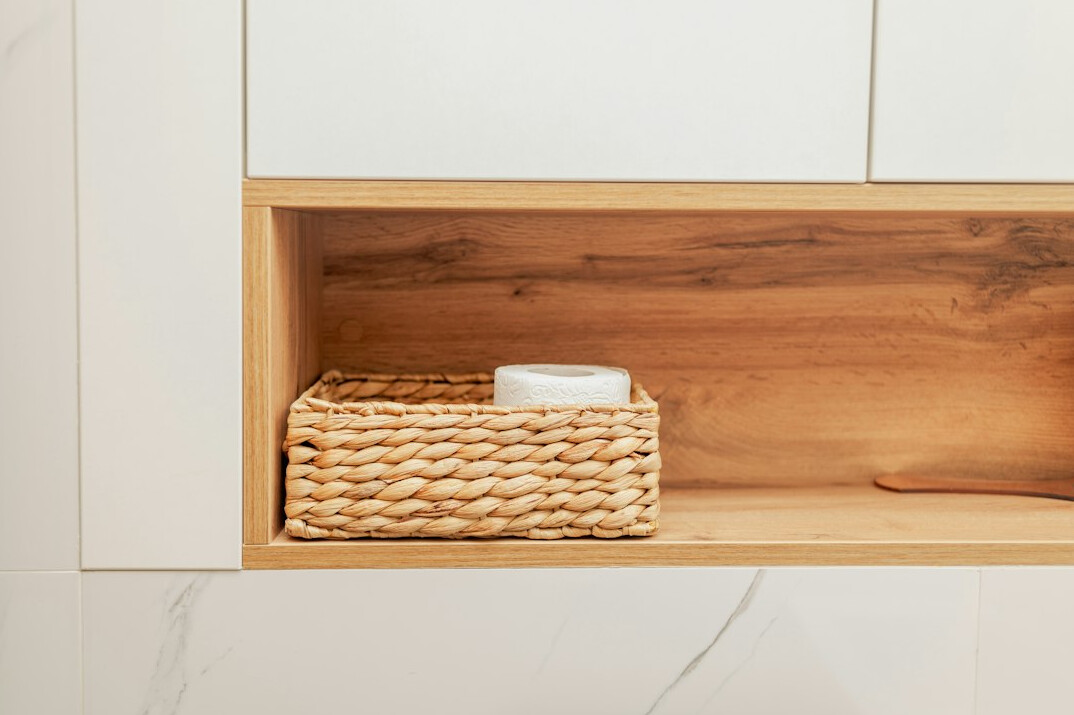 functional bathroom storage